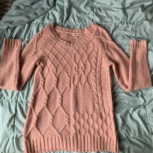 MOSSIMO SUPPLY CO. long sleeve light pink cardigan